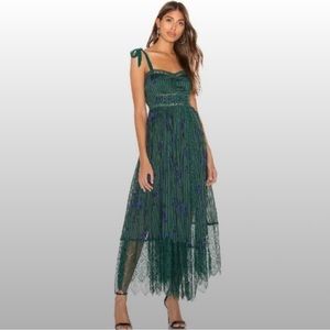 Free People Seven Wonders Emerald mid-maxi dress